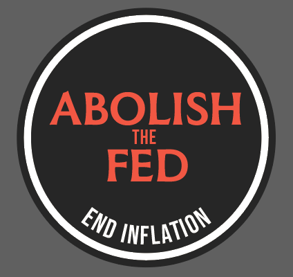 Dark Abolish the Fed Sticker (Pack of 3)